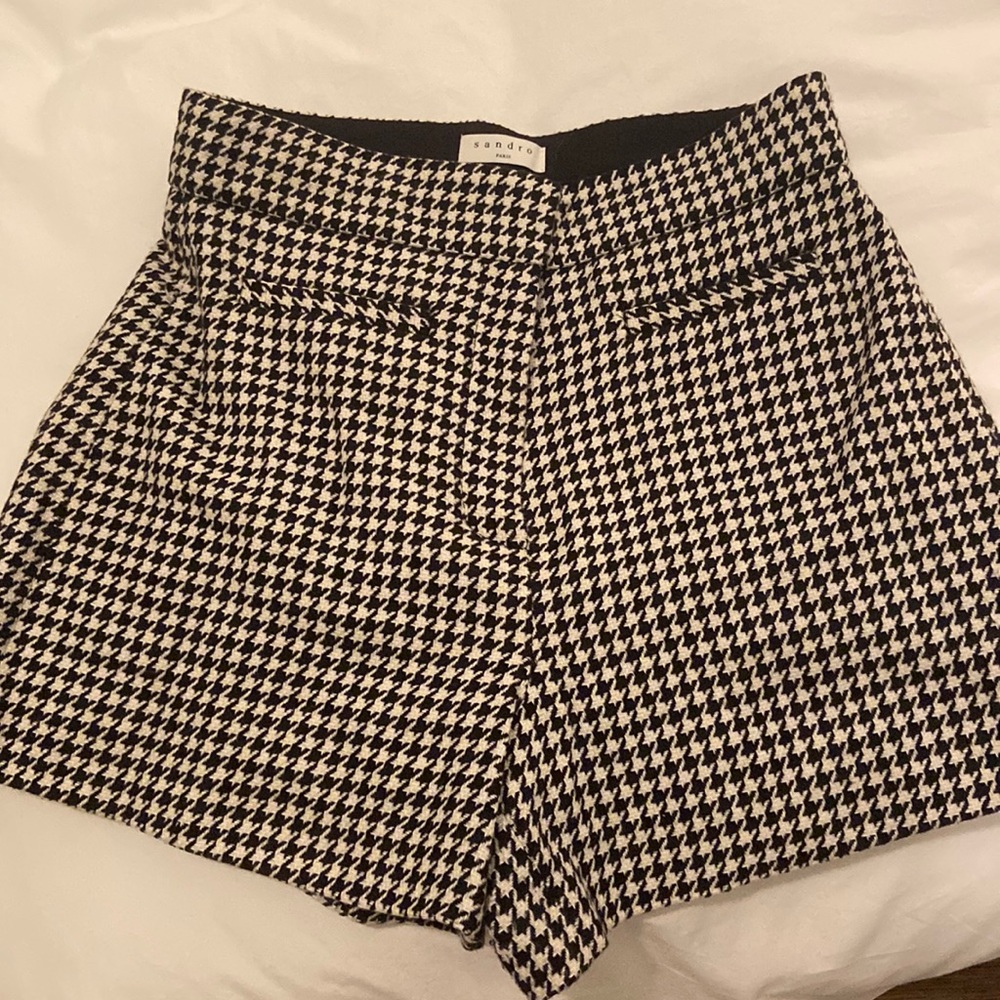 Sandro Herringbone Shorts